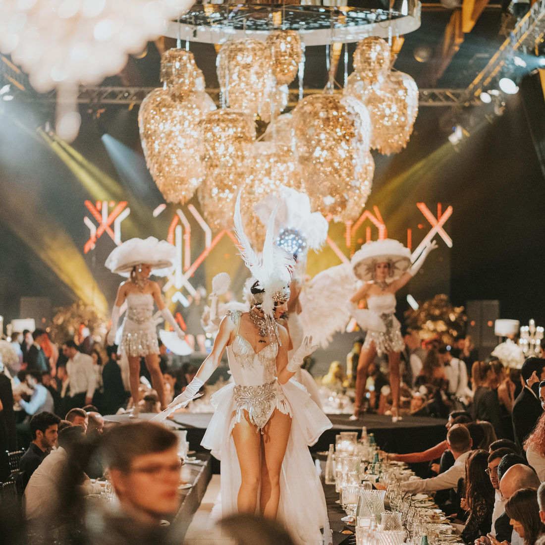 Destination wedding scene